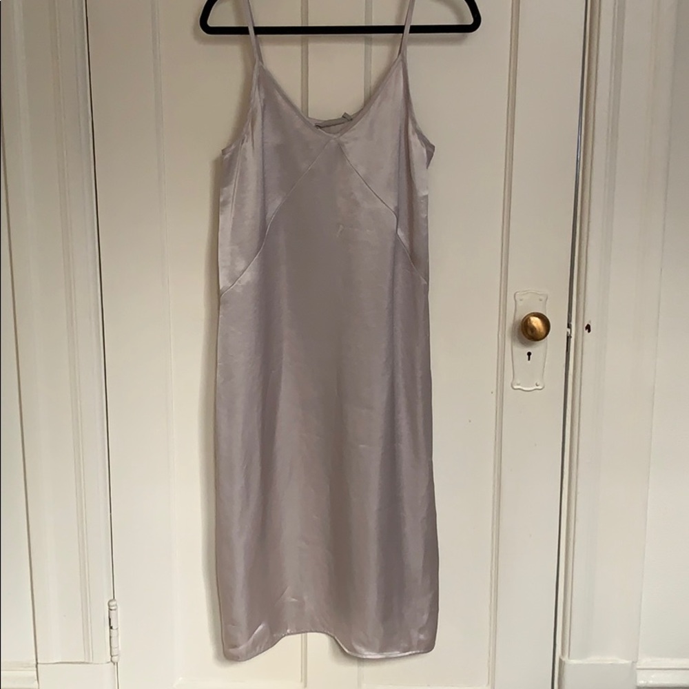 Silver Everlane Slip Dress